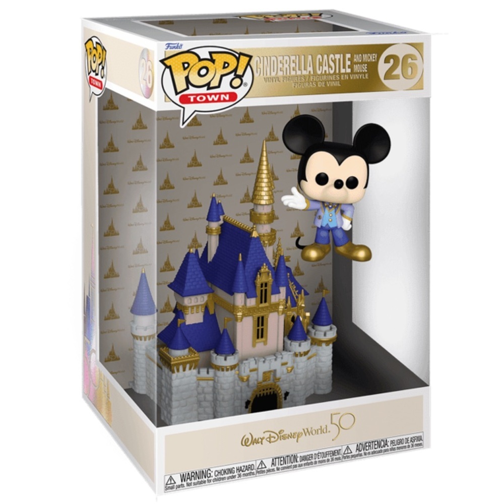 Funko Pop Cinderella Castle w/Mickey Mouse vinyl figure #26 Walt Disney World 50